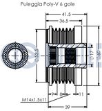 RUVILLE Frihjulskoppling, generator 541042