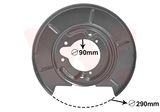VAN WEZEL Dubļu sargs, Bremžu disks 0620373