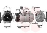 VAN WEZEL Kompressor, klimatanläggning 1800K497