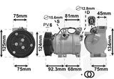 VAN WEZEL Kompressor, klimatanläggning 2700K219