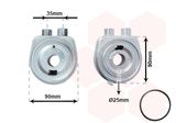 VAN WEZEL Eļļas radiators, Motoreļļa 37013706