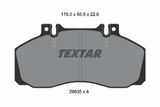 TEXTAR Комплект тормозных колодок, дисковый тормоз 2983506