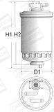 CHAMPION Bränslefilter L117/606