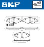 SKF Комплект тормозных колодок, дисковый тормоз VKBP 80018 E