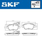 SKF Bromsbeläggssats, skivbroms VKBP 80173 E