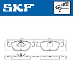 SKF Bromsbeläggssats, skivbroms VKBP 80512