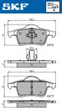 SKF Bromsbeläggssats, skivbroms VKBP 90261