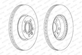 FERODO Тормозной диск DDF1160
