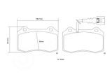 BREMBO Augstas veiktspējas bremžu uzliku komplekts 07.B314.03