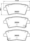 BREMBO Комплект тормозных колодок, дисковый тормоз P 30 147