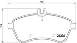 BREMBO Комплект тормозных колодок, дисковый тормоз P 50 071