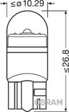 ams-OSRAM Лампа накаливания, oсвещение салона 2850BL-02B