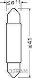 ams-OSRAM Kvēlspuldze, Salona telpas apgaismojums 6441BL-01B
