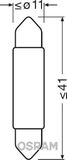 ams-OSRAM Kvēlspuldze, Salona telpas apgaismojums 6441CW-01B