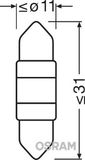 ams-OSRAM Kvēlspuldze, Salona telpas apgaismojums 6497WW-01B