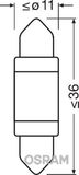 ams-OSRAM Kvēlspuldze, Salona telpas apgaismojums 6498CW-01B
