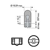 PHILIPS Glödlampa, blinker 12396NAB2