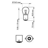 PHILIPS Glödlampa, blinker 12498CP