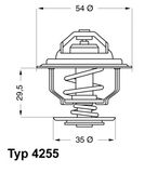 WAHLER Термостат, охлаждающая жидкость 4255.92D