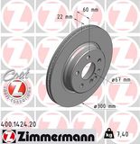 ZIMMERMANN Тормозной диск 400.1424.20