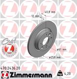 ZIMMERMANN Тормозной диск 470.2436.20