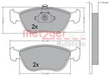 METZGER AUTOTEILE Bromsbeläggssats, skivbroms 1170282