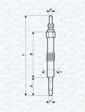 MAGNETI MARELLI Glödstift 062900067304