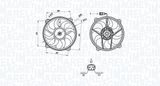 MAGNETI MARELLI Fläkt, kylare 069422708010