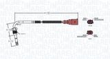 MAGNETI MARELLI Датчик, температура выхлопных газов 172000137010