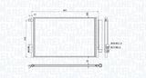 MAGNETI MARELLI Конденсатор, кондиционер 350203814000