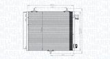 MAGNETI MARELLI Конденсатор, кондиционер 350203818000