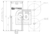 FEBI BILSTEIN Mieszek, klimatyzacja 170800