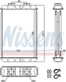 NISSENS Теплообменник, отопление салона 70019