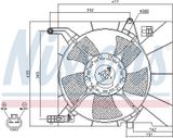 NISSENS Ventilaator,mootorijahutus 85063