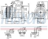 NISSENS Kompressor, klimatanläggning 890023