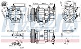 NISSENS Kompressor, klimatanläggning 890041