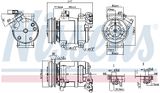 NISSENS Kompressor, klimatanläggning 890064