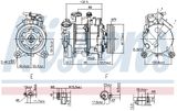 NISSENS Компрессор, кондиционер 890072