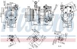 NISSENS Kompressor, klimatanläggning 890077