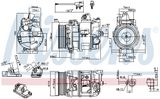 NISSENS Компрессор, кондиционер 890082