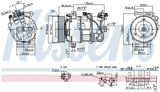 NISSENS Компрессор, кондиционер 890126