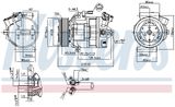 NISSENS Kompressor, klimatanläggning 890138