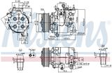 NISSENS Kompressor, klimatanläggning 890167