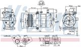 NISSENS Kompressor, klimatanläggning 890217