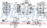 NISSENS Kompressor,kliimaseade 89026