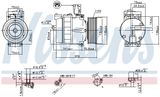 NISSENS Kompressor,kliimaseade 89028