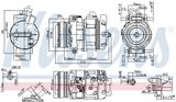 NISSENS Kompressor, klimatanläggning 890292