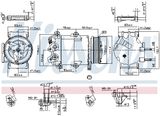 NISSENS Kompressor, klimatanläggning 890321