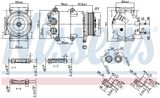 NISSENS Kompressor, klimatanläggning 890392