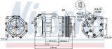 NISSENS Kompressor, klimatanläggning 89044